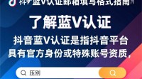 抖音蓝V认证邮箱填写格式正确指南？