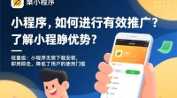 小程序推广难题，有了小程序，如何有效推广？