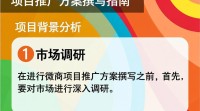 如何撰写高效微商项目推广方案？