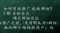 如何有效推广我的微信群？