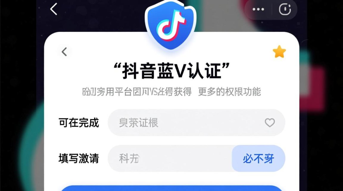 抖音蓝v认证里面的激请码怎么填