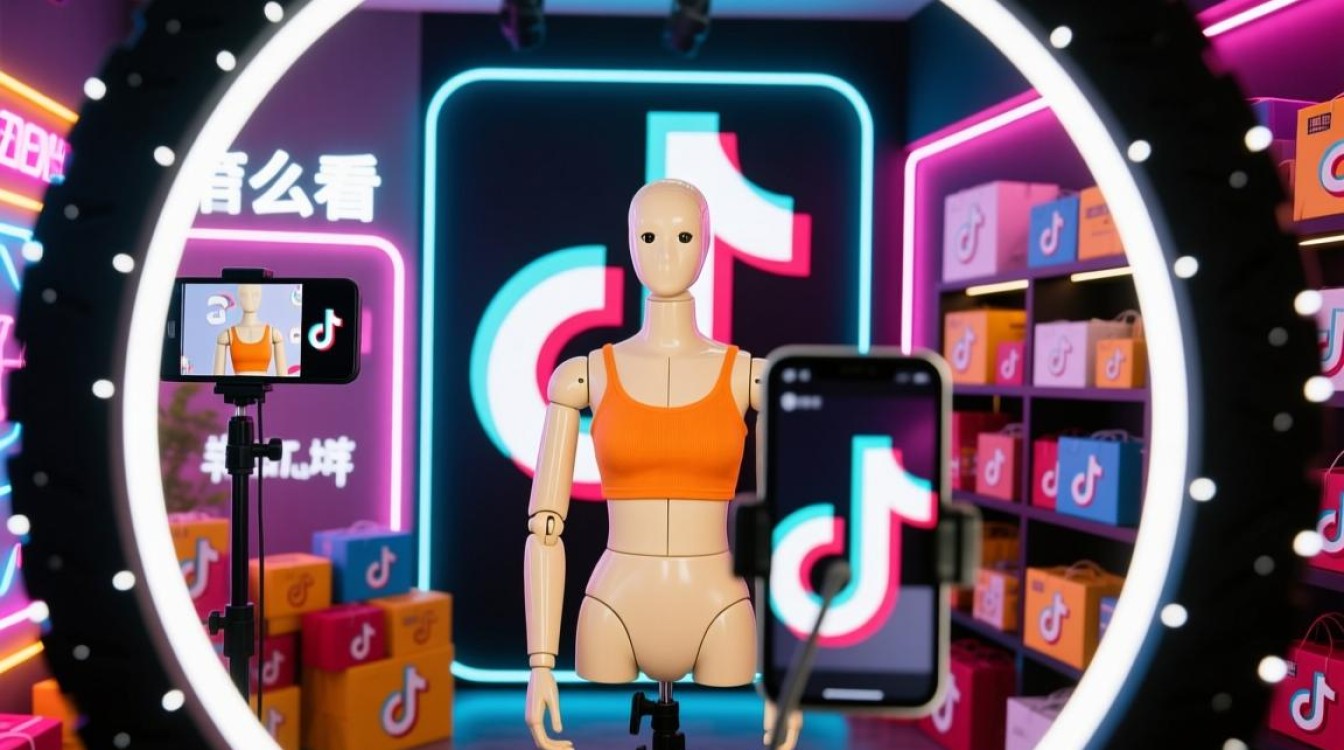 抖音直播间挂假人怎么看