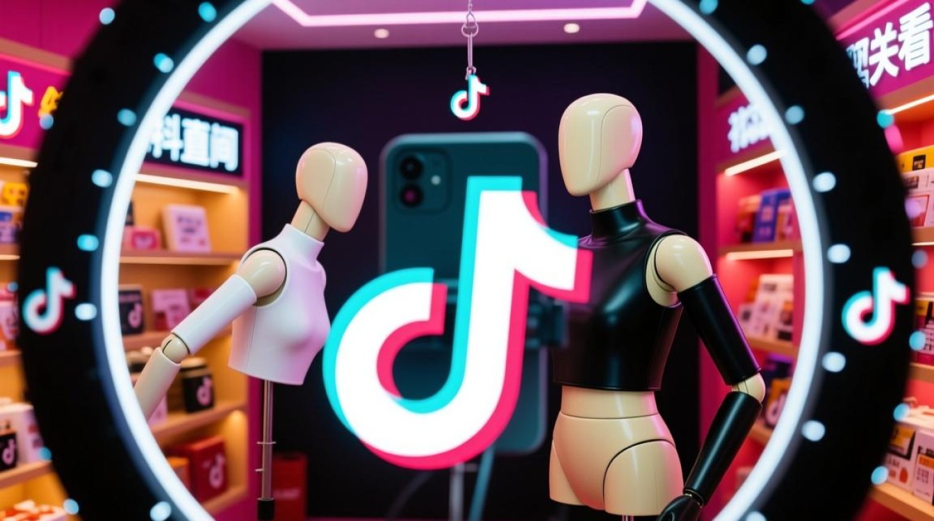 抖音直播间挂假人怎么看