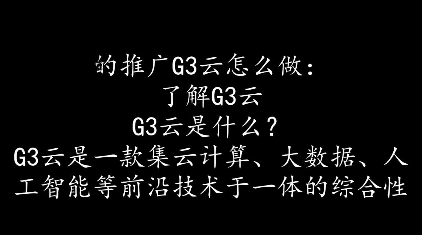 全网推广g3云怎么做