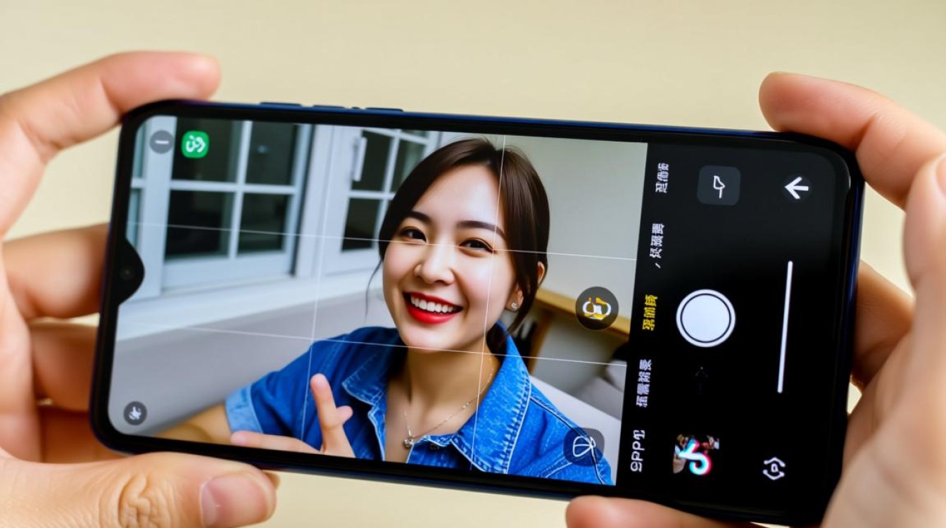 oppo手机刷抖音时怎么横屏