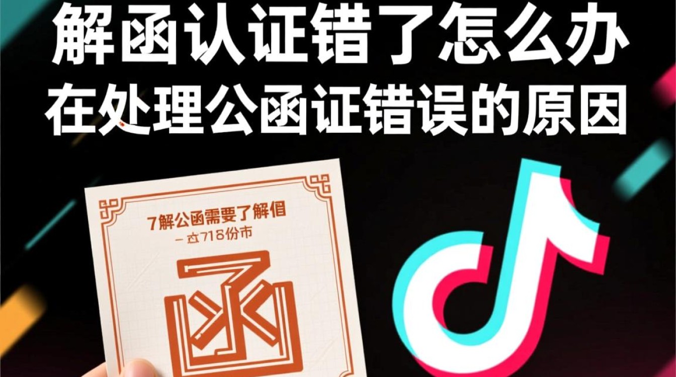 抖音公函认证错了怎么办