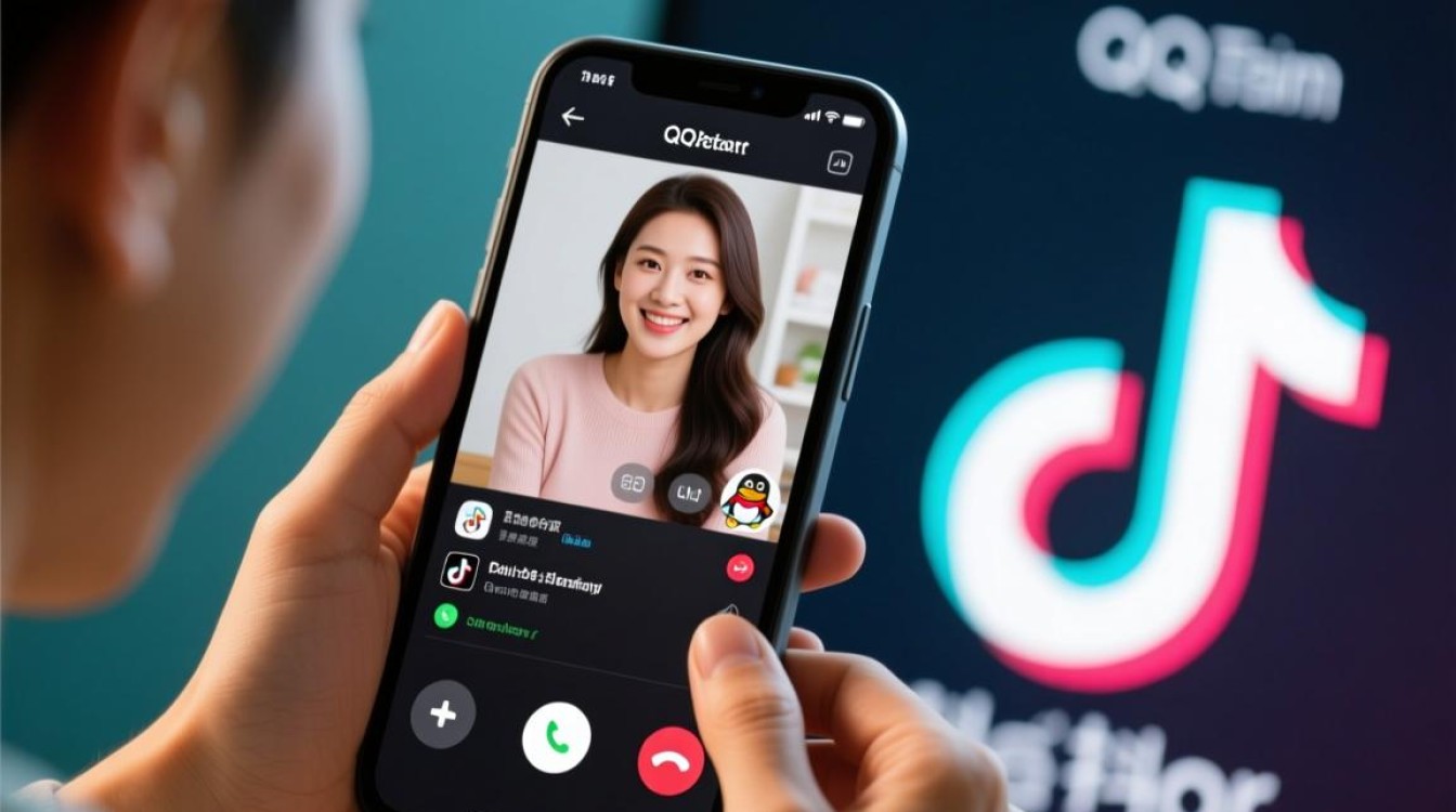 qq电话时怎么看抖音