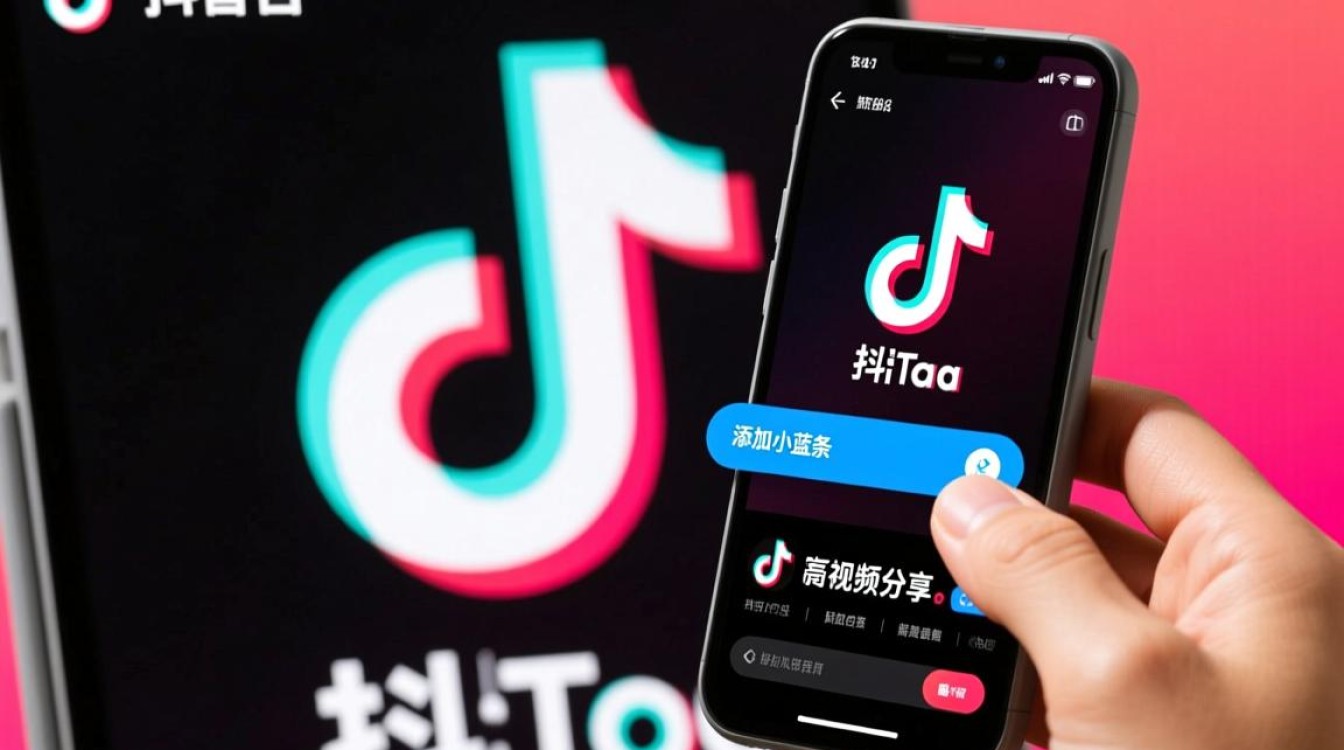 抖音上怎么添加小蓝条