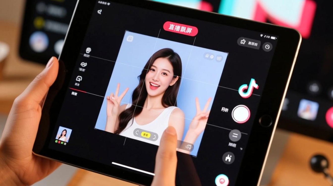 ipad怎么在抖音直播飘屏