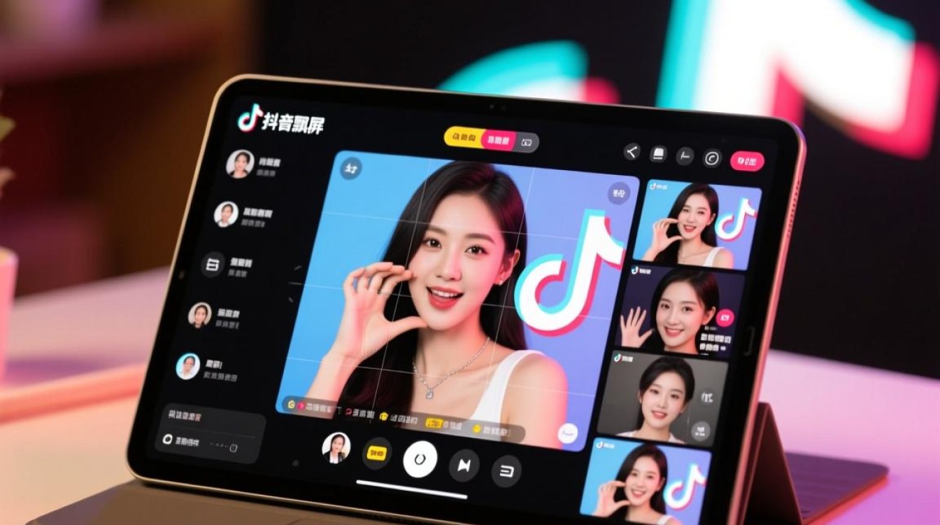 ipad怎么在抖音直播飘屏