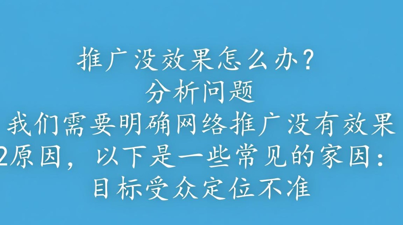 网络推广没效果怎么办