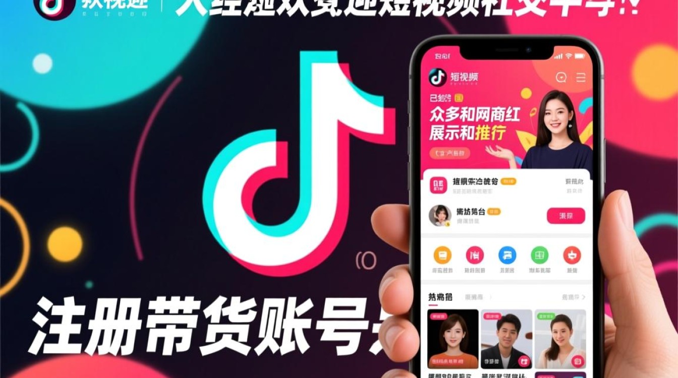 抖音里怎么注册带货账号