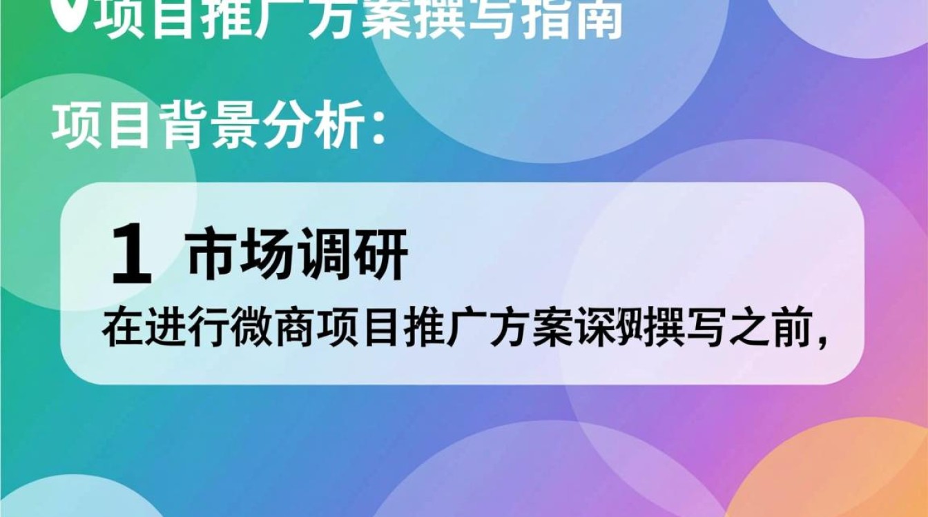 微商项目推广方案怎么写
