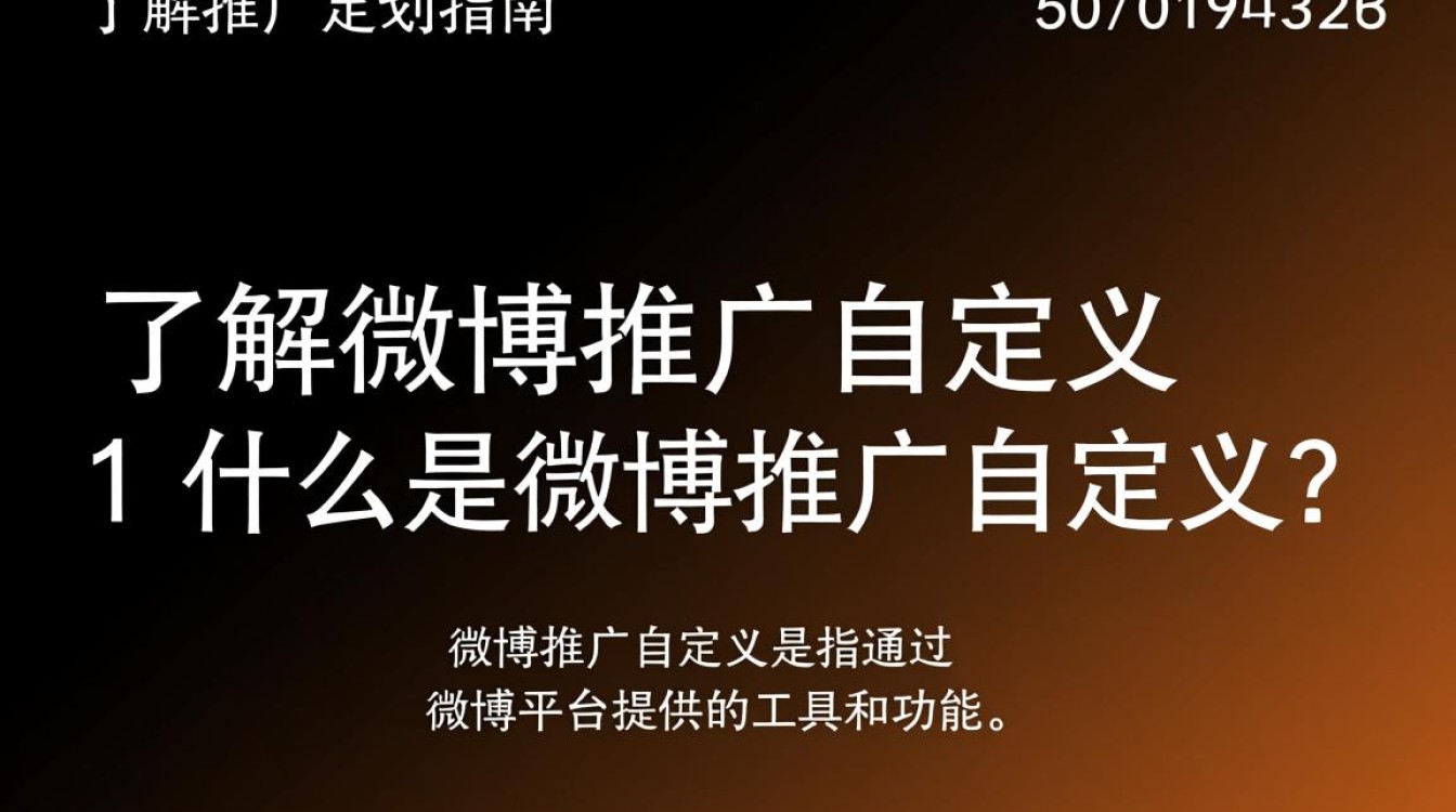 微博怎么推广自定义