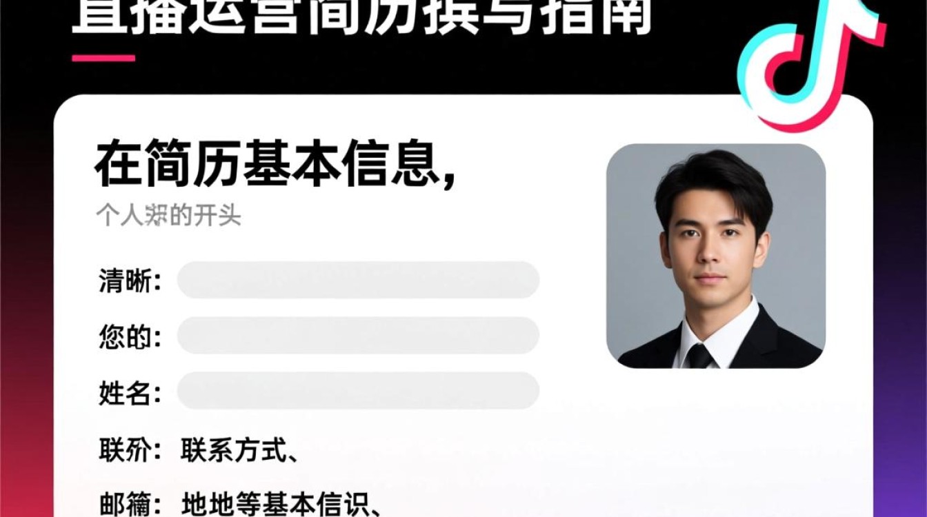 抖音直播运营简历怎么写