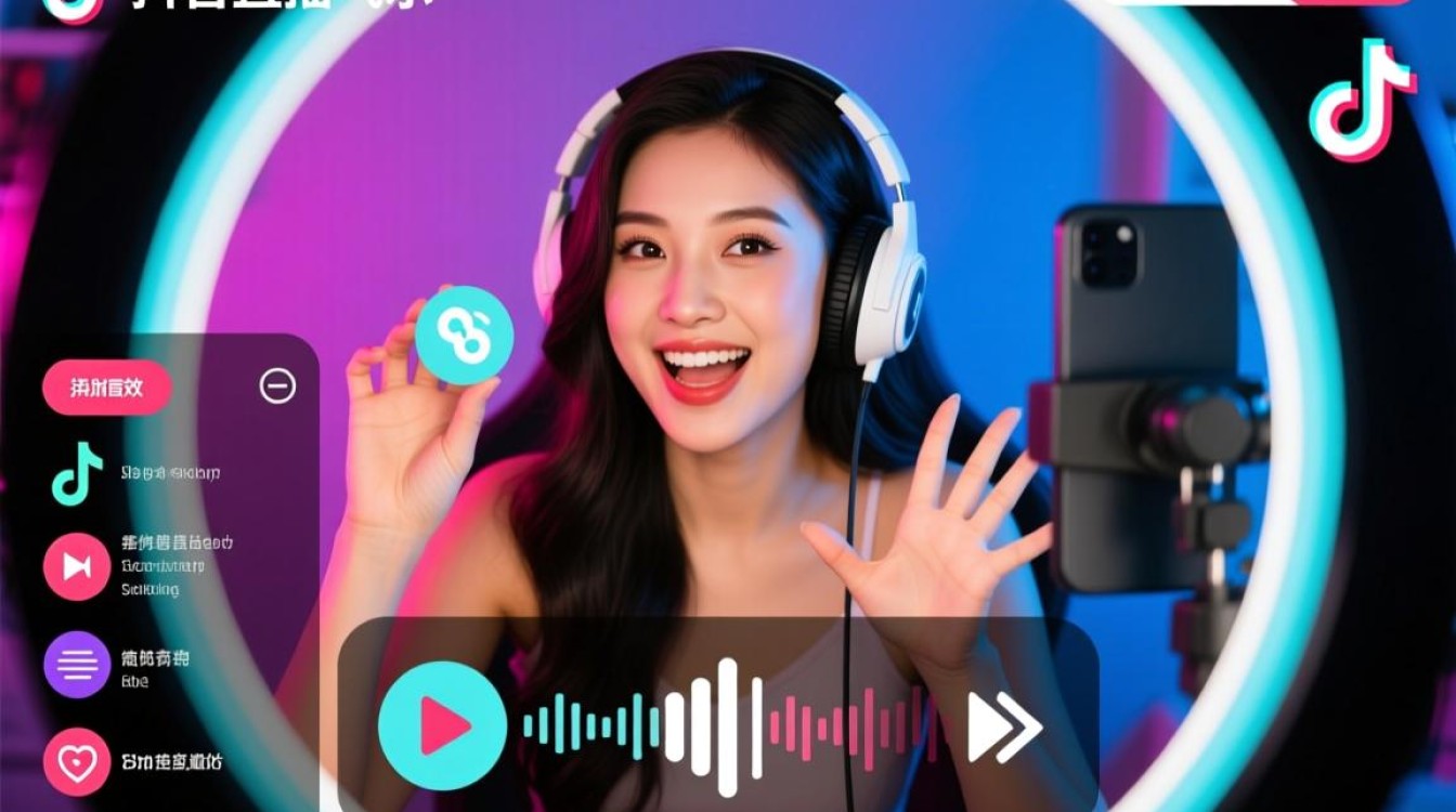 抖音直播伴侣怎么加音效