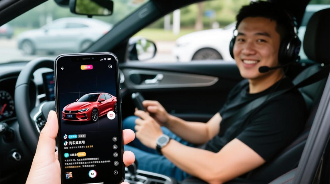 抖音汽车类号怎么表现