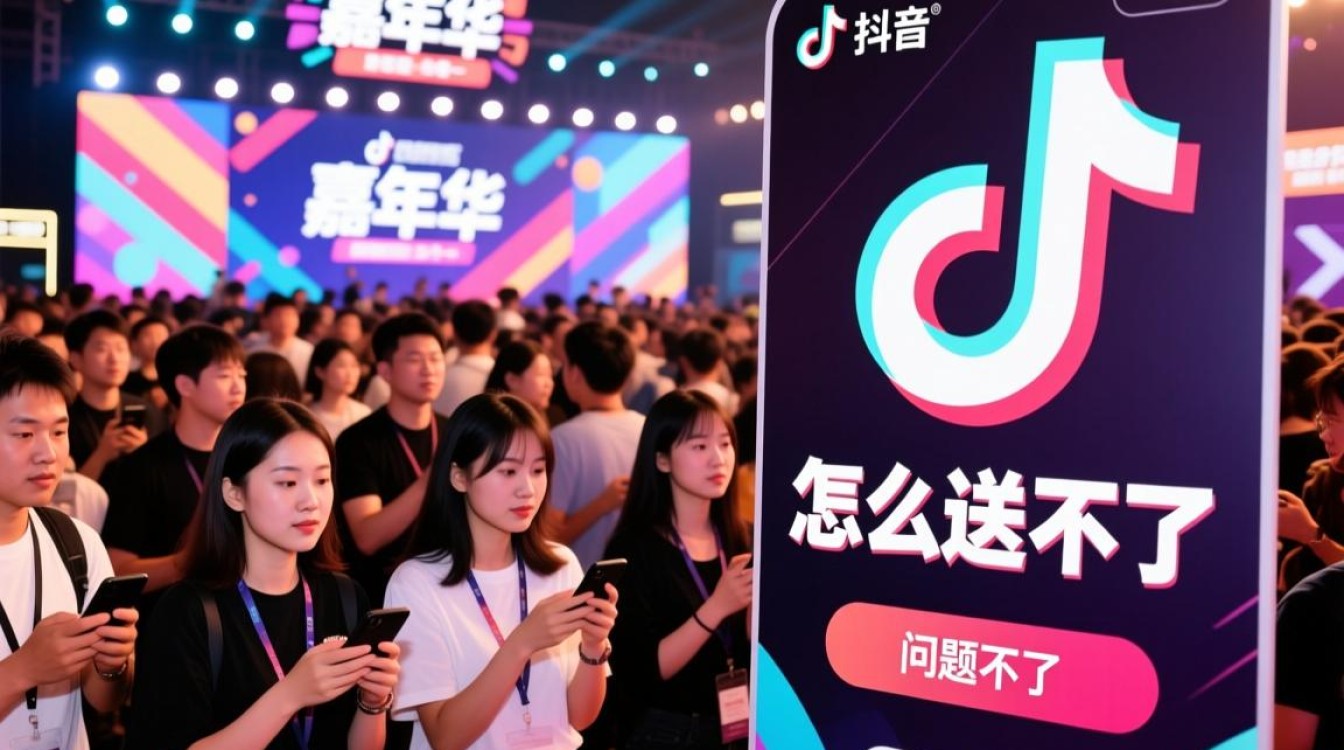 抖音嘉年华怎么送不了