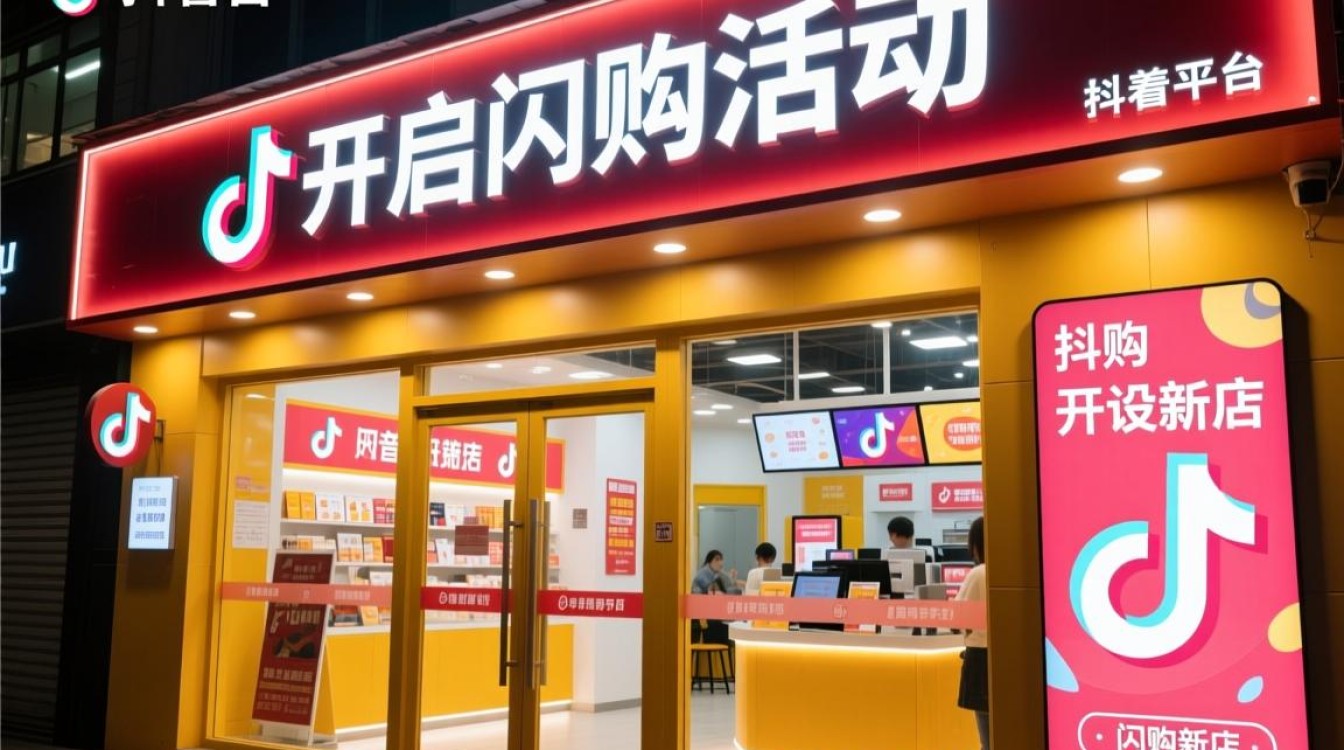 抖音新店怎么开闪购