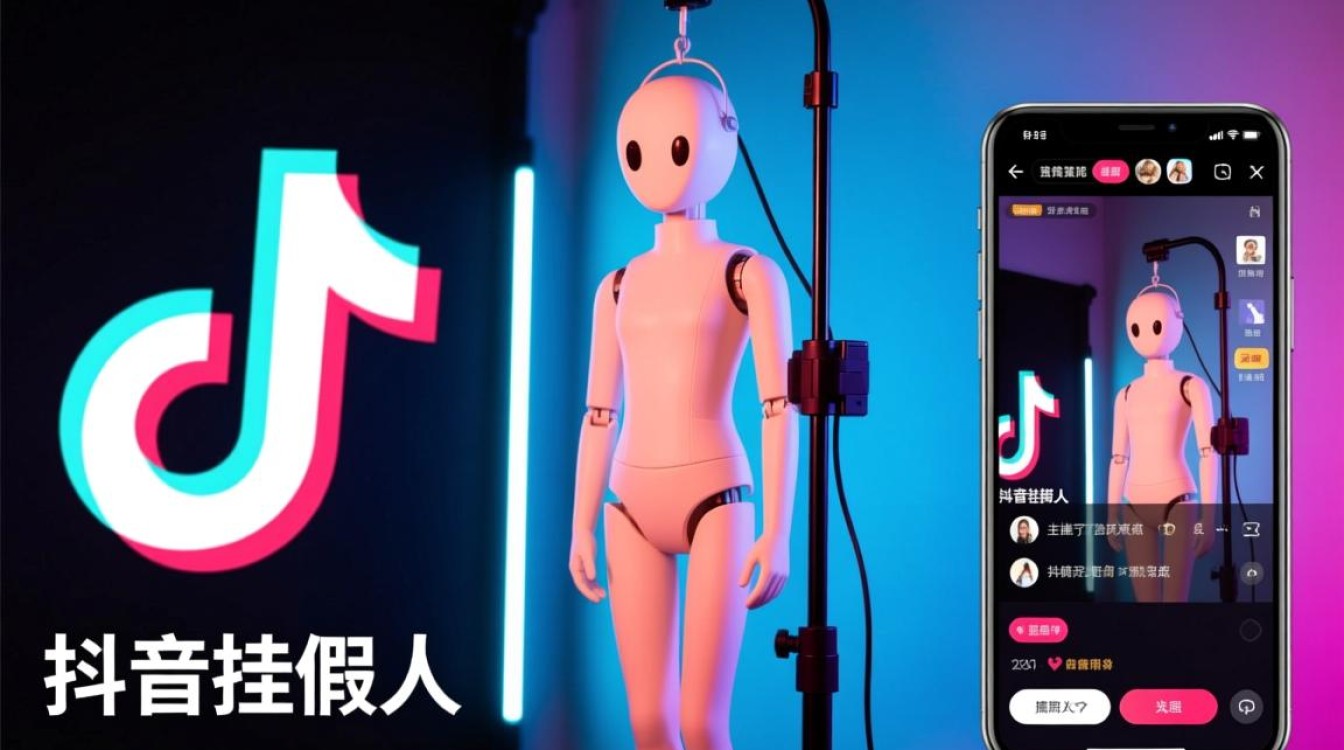 抖音直播挂假人怎么挂