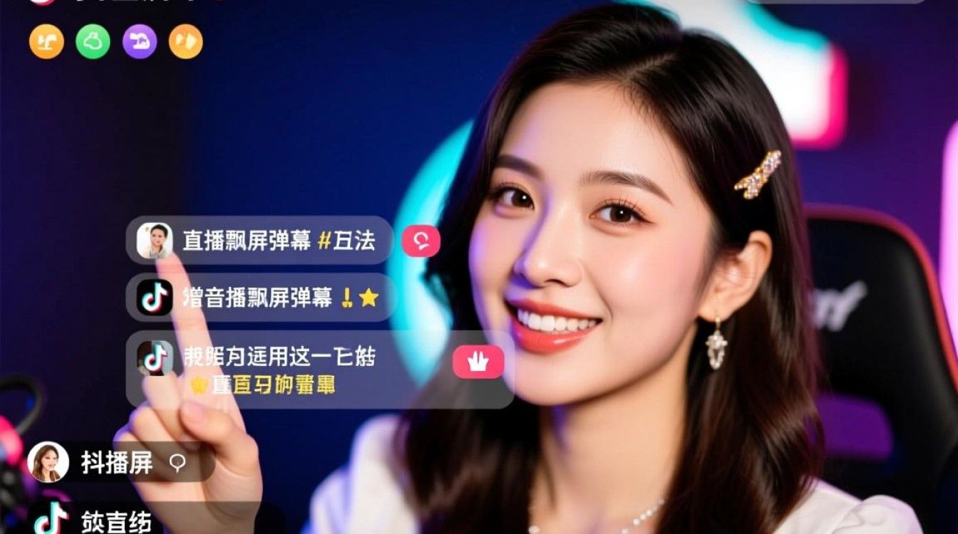 抖音直播怎么飘屏弹幕