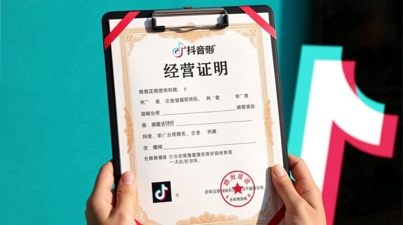 抖音上怎么开经营证明