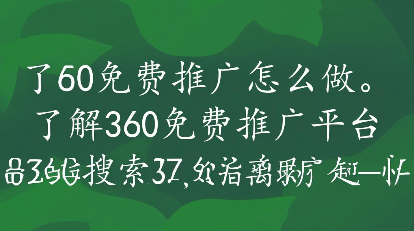 360免费推广怎么做