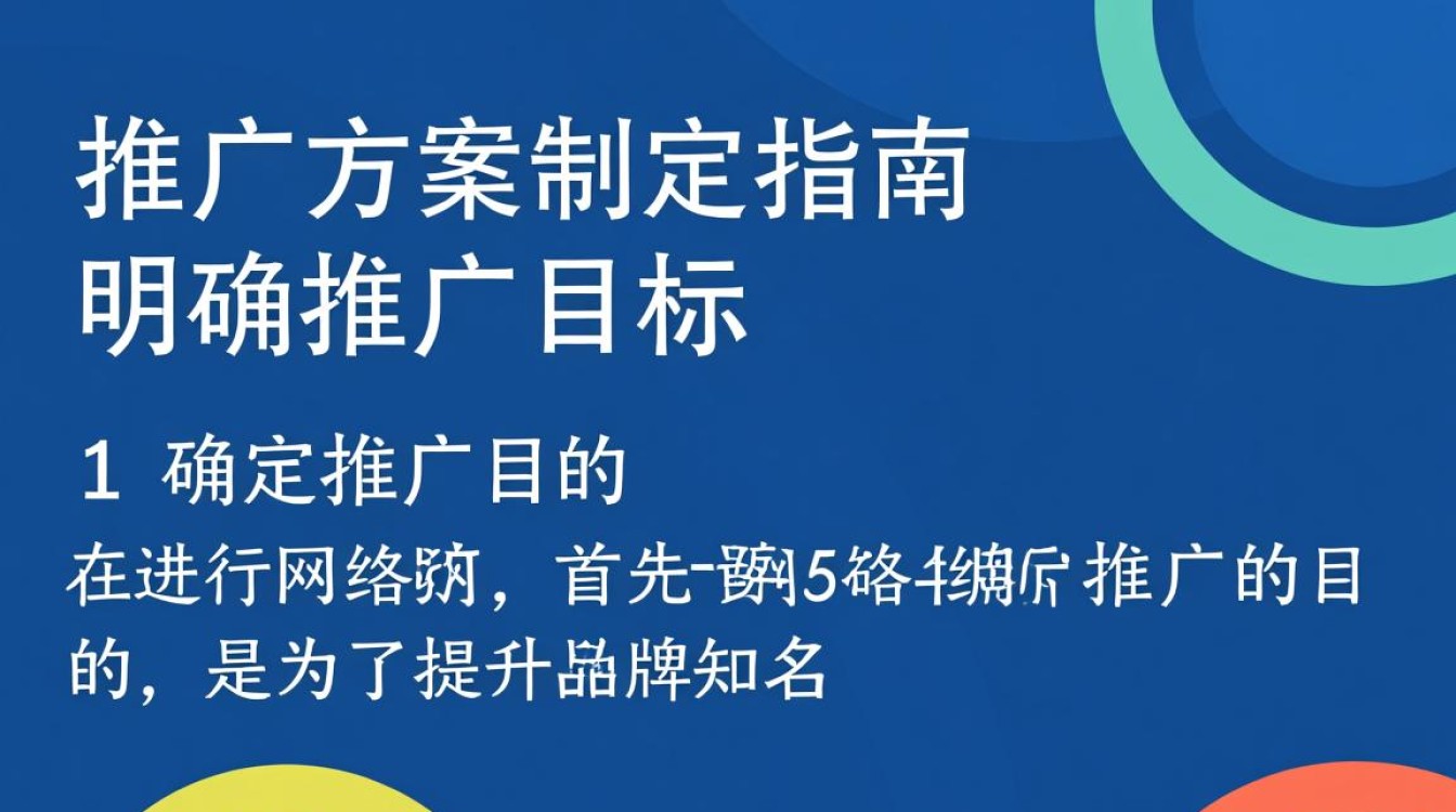怎么制定网络推广方案