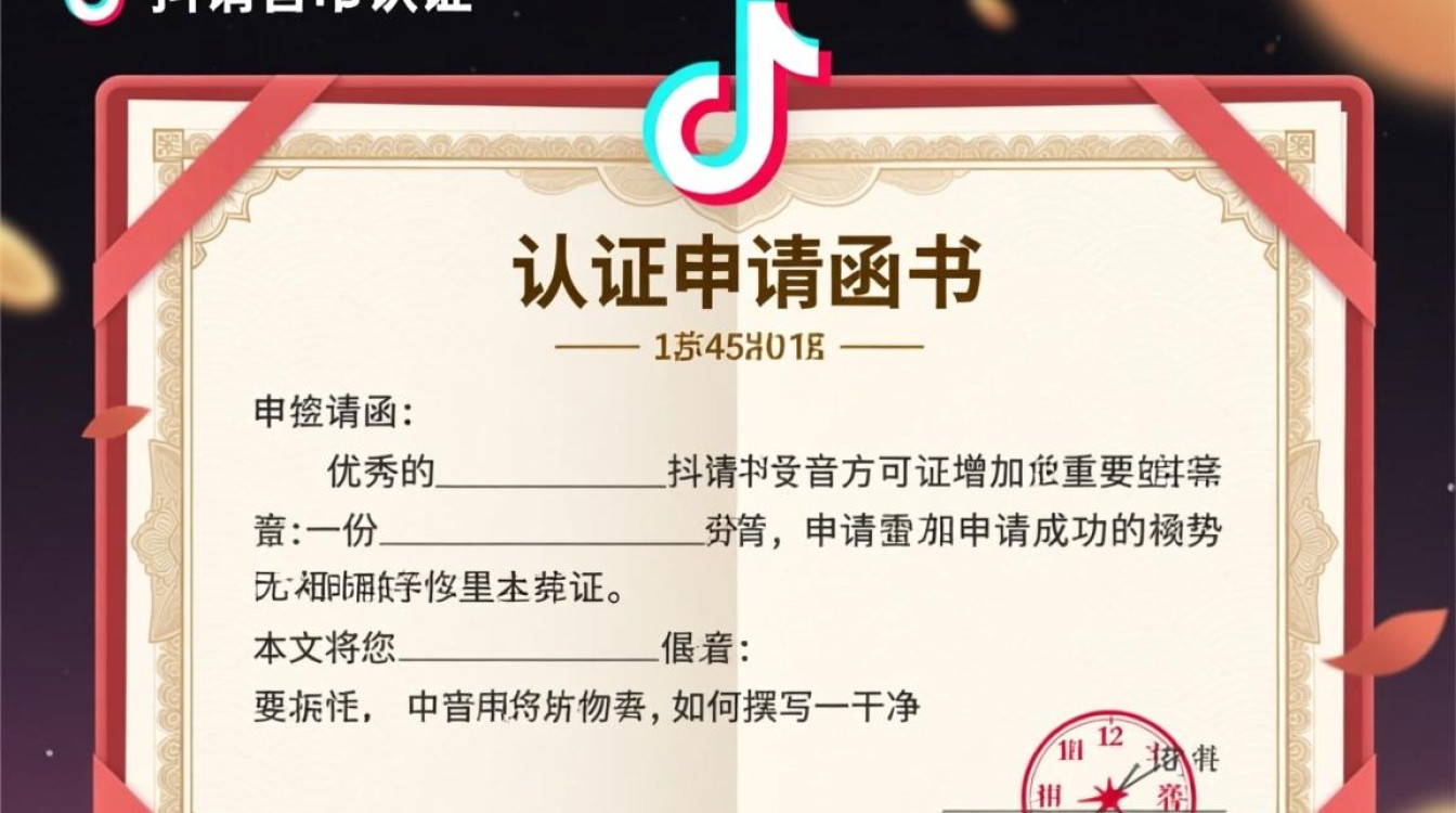抖音认证申请函怎么写
