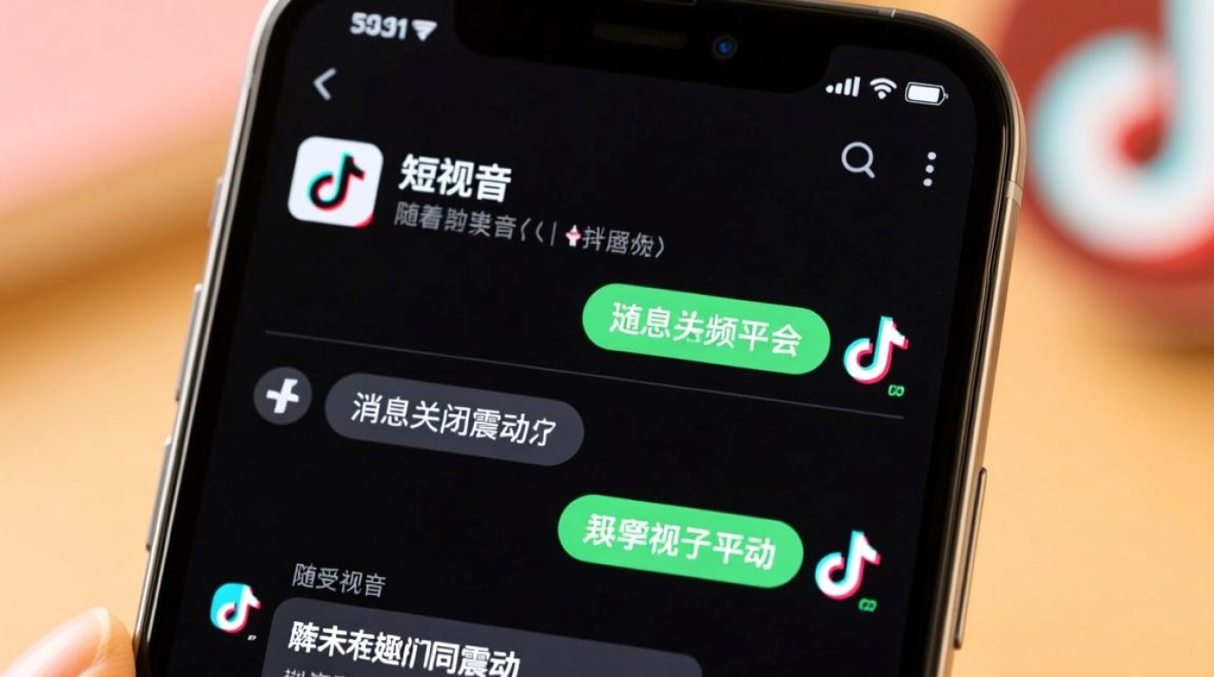 抖音消息怎么关震动