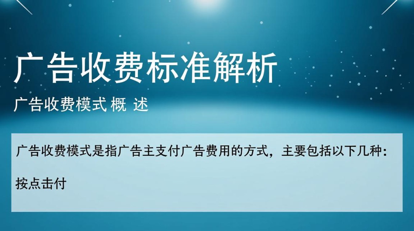 推广广告怎么收费标准