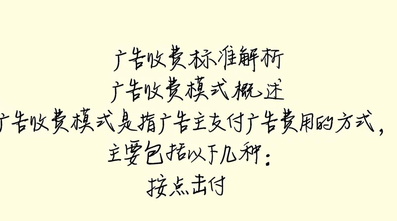 推广广告怎么收费标准