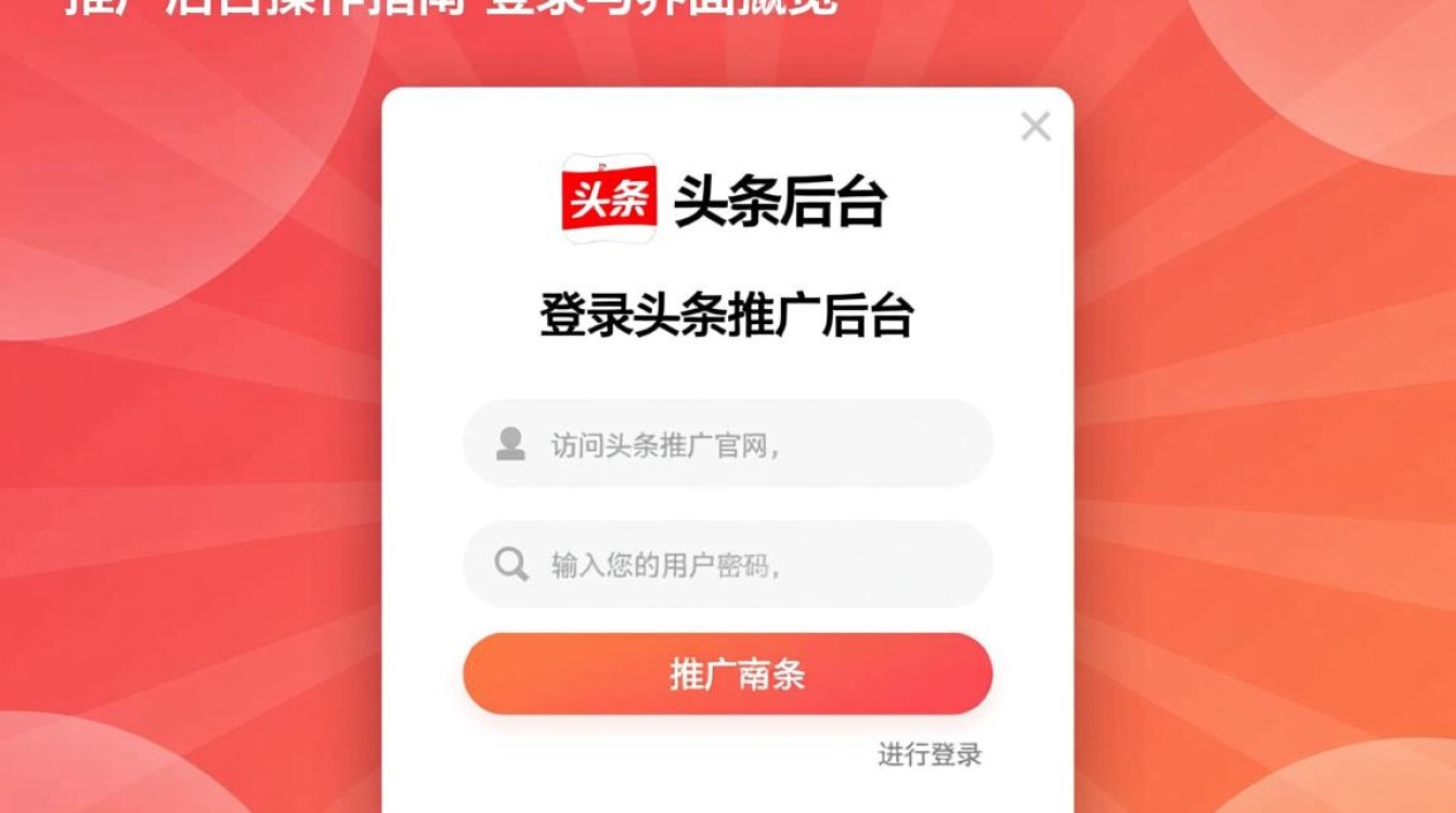 头条推广后台怎么操作