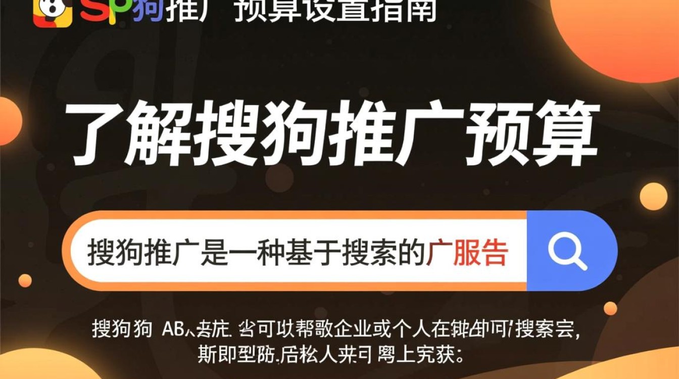 搜狗推广怎么设置预算