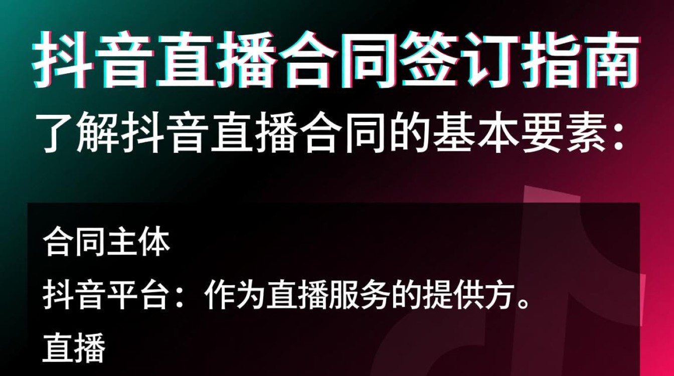 在抖音直播怎么合同