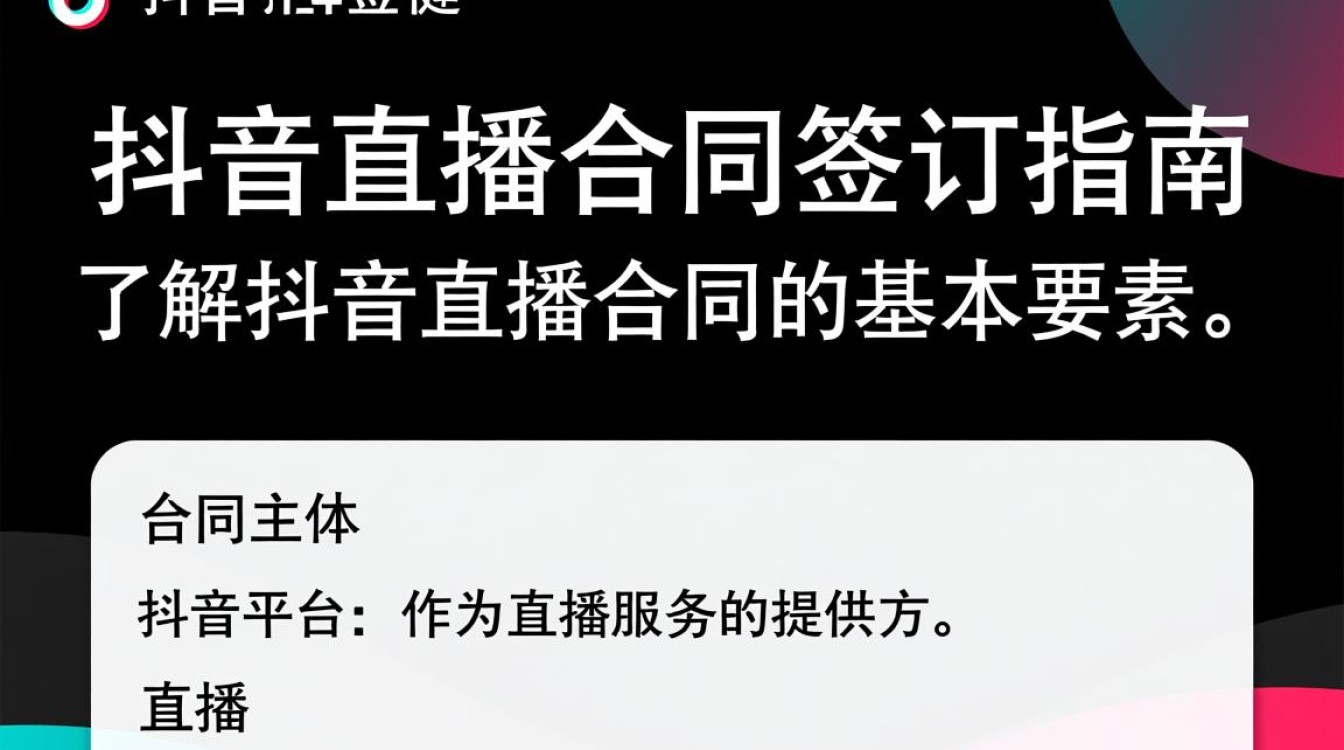 在抖音直播怎么合同